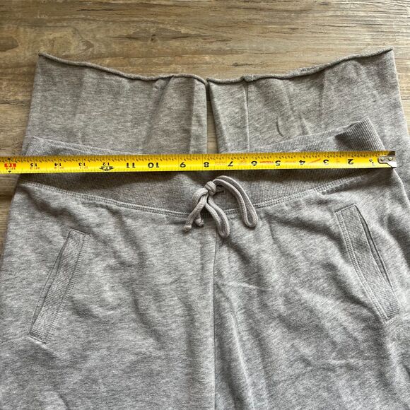 Victoria's Secret Sweatpants Small Gray Pink Wide Leg Y2K Athleisure Loungewear - Picture 7 of 7